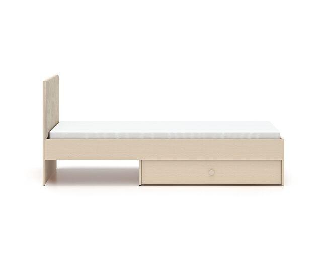 Cama 90x200 estrado gaveta incluída alycia bege