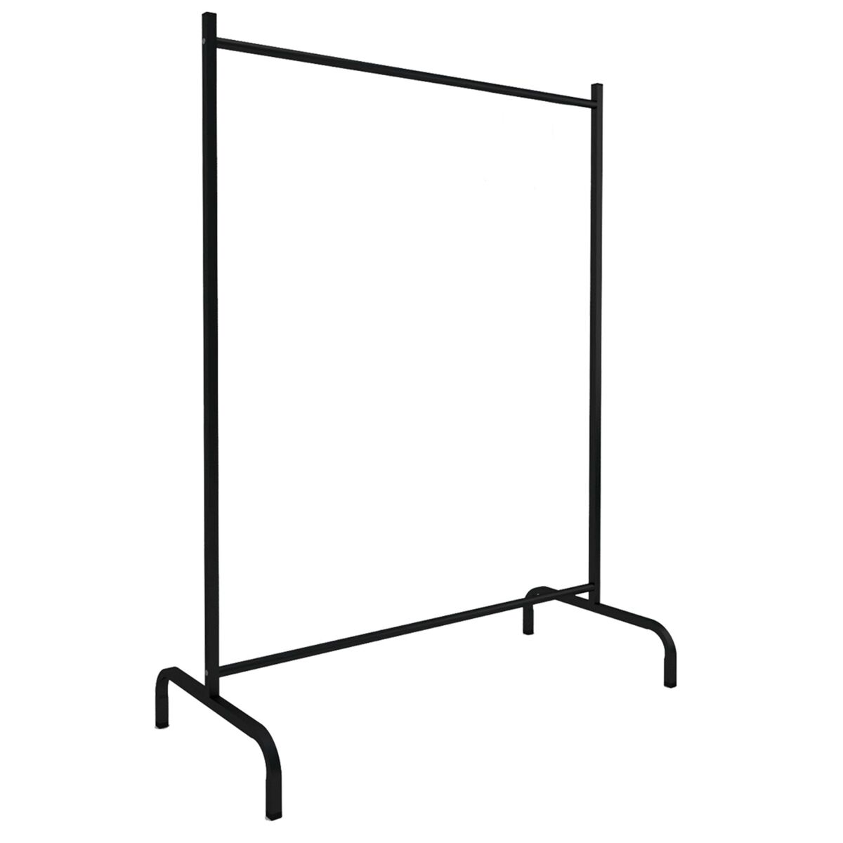 Cabideiro de metal preto 104x137x48 cm