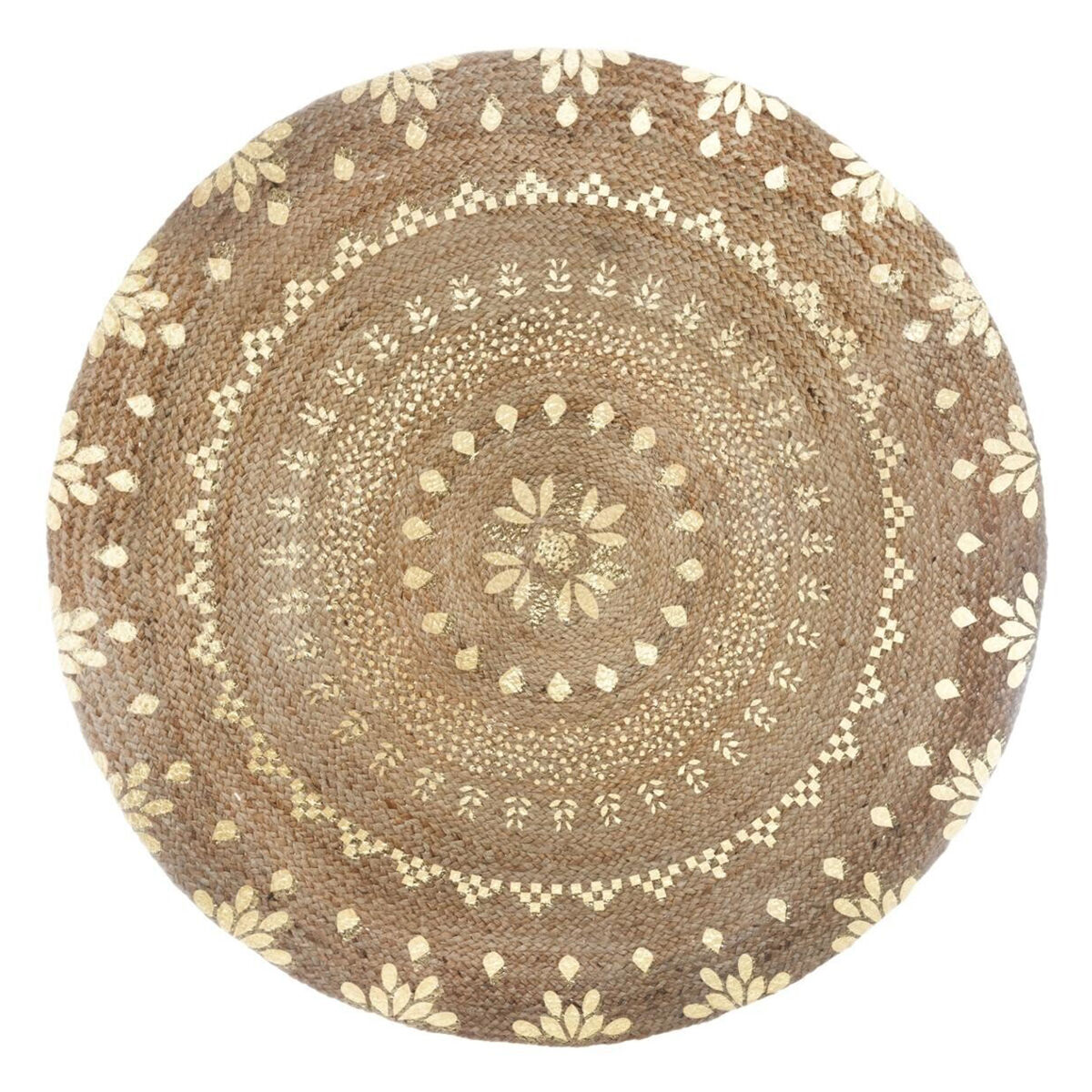 Well home - tapete de juta dourado brilhante