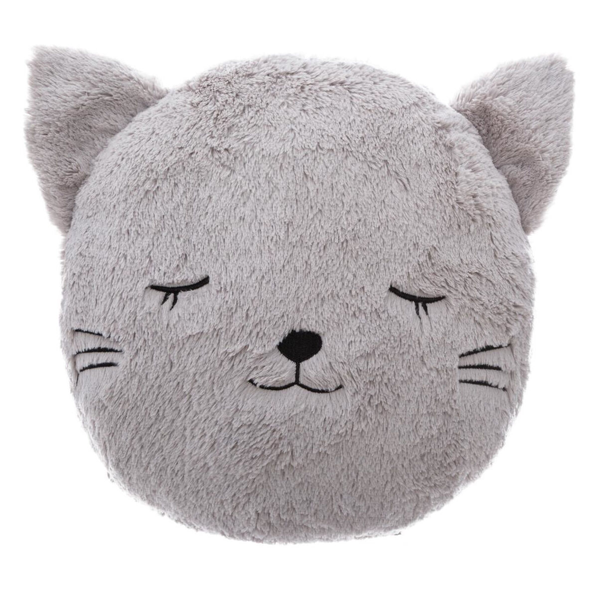 WELL HOME - Almofada redonda de pele de gato