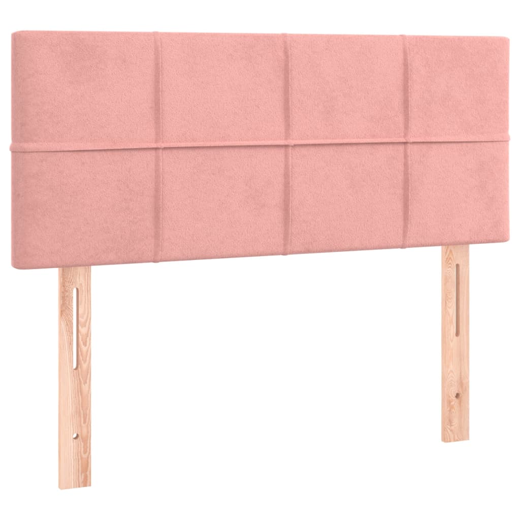 Vidaxl cabeceira de cama veludo 100x5x78/88 cm rosa