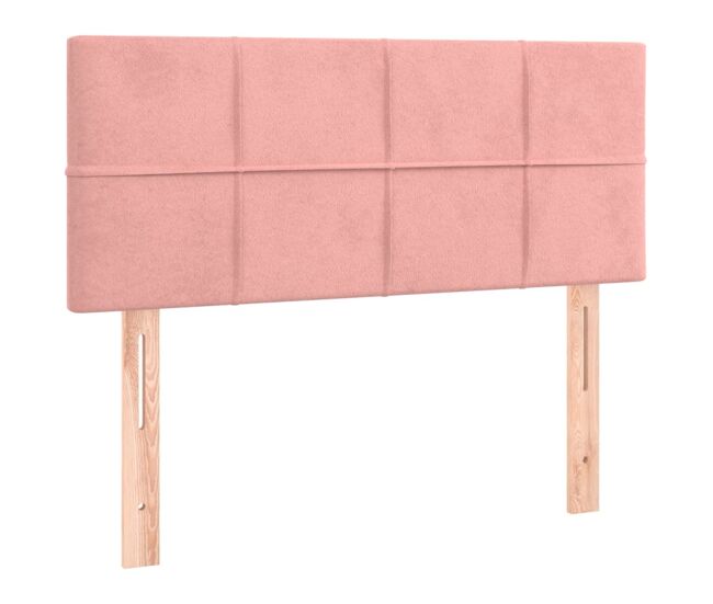Vidaxl cabeceira de cama veludo 100x5x78/88 cm rosa