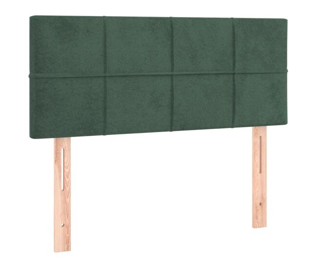 Vidaxl cabeceira de cama veludo 100x5x78/88 cm verde-escuro