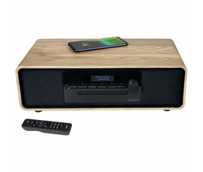 Mini-aparelhagem de música thomson wood