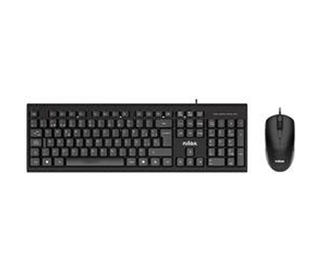 Clavier e rato nilox nxkme0011 noir qwerty espanhol