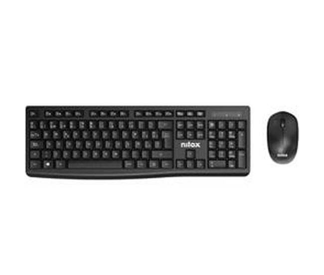 Clavier e rato nilox nxkmwe012 noir qwerty espanhol