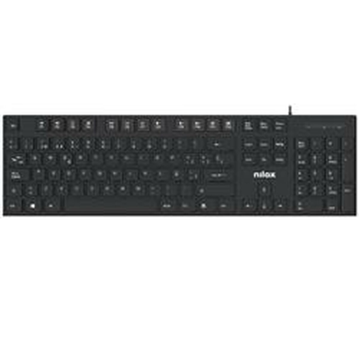 Clavier nilox nxkbe000012 noir qwerty espanhol