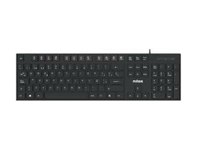 Clavier nilox nxkbe000012 noir qwerty espanhol