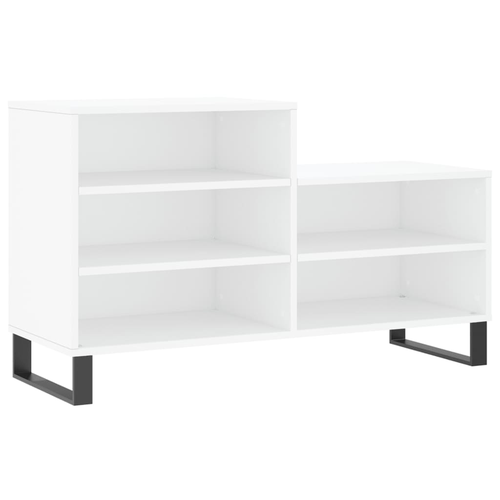 Vidaxl sapateira 102x36x60 cm derivados de madeira branco