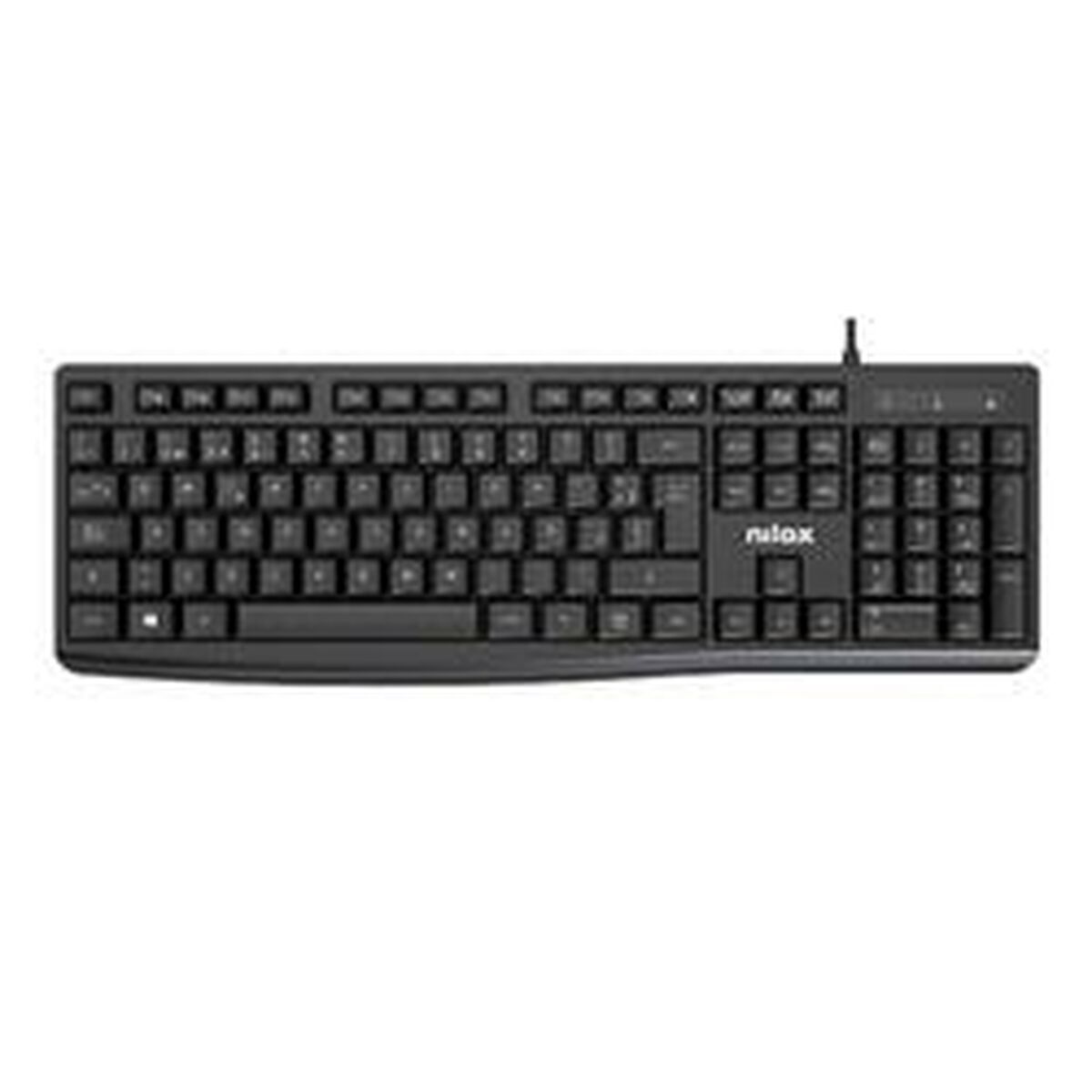 Clavier nilox nxkbe000013 noir qwerty espanhol