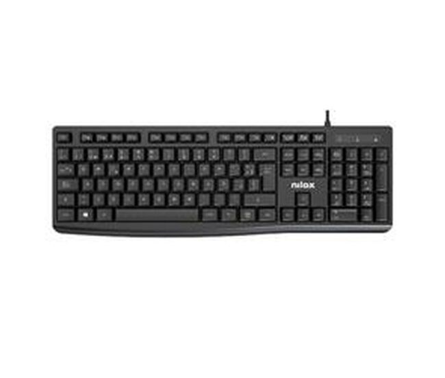 Clavier nilox nxkbe000013 noir qwerty espanhol