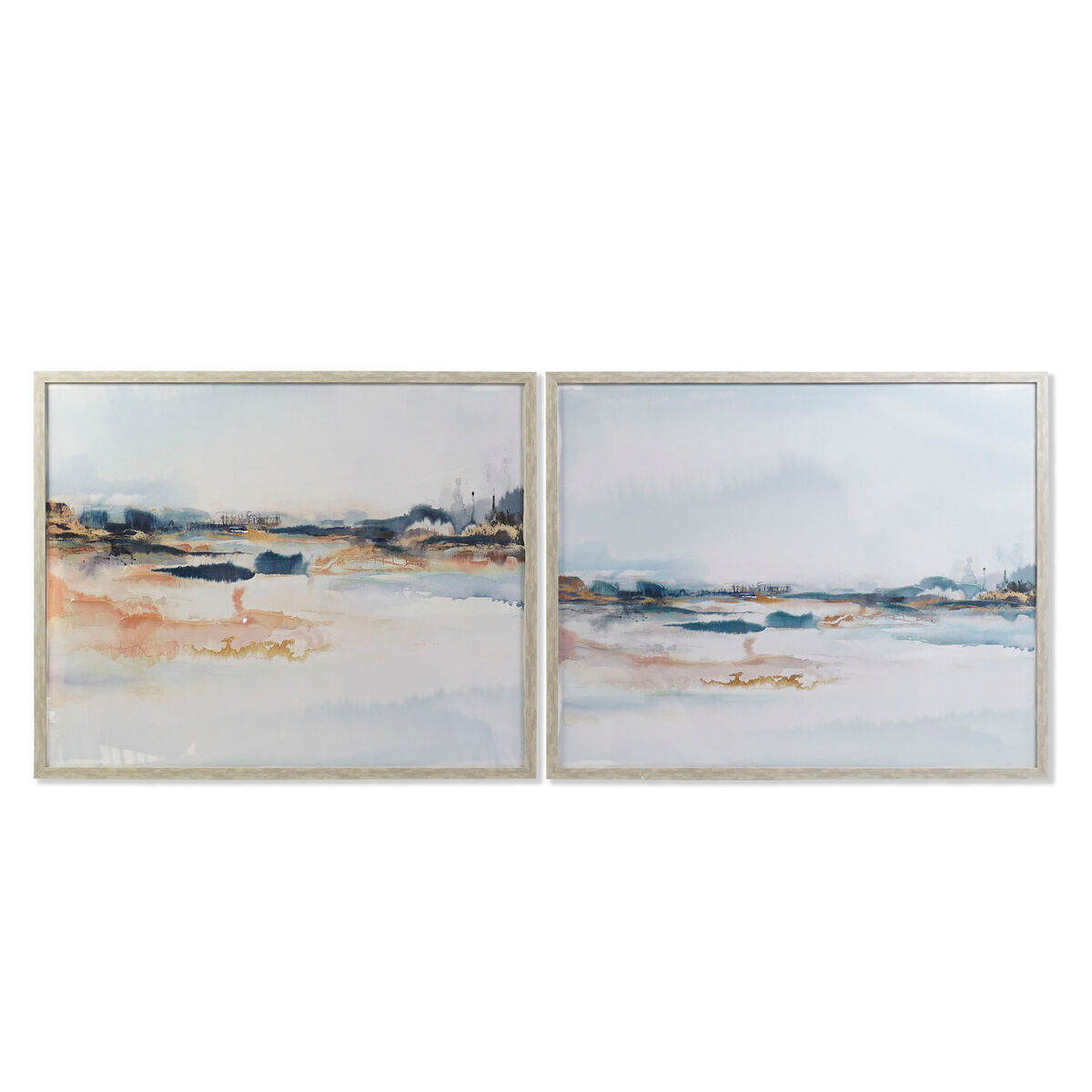 Pintura dkd home decor abstrato moderno (104 x 4 x 83,5 cm) (2 unidades)