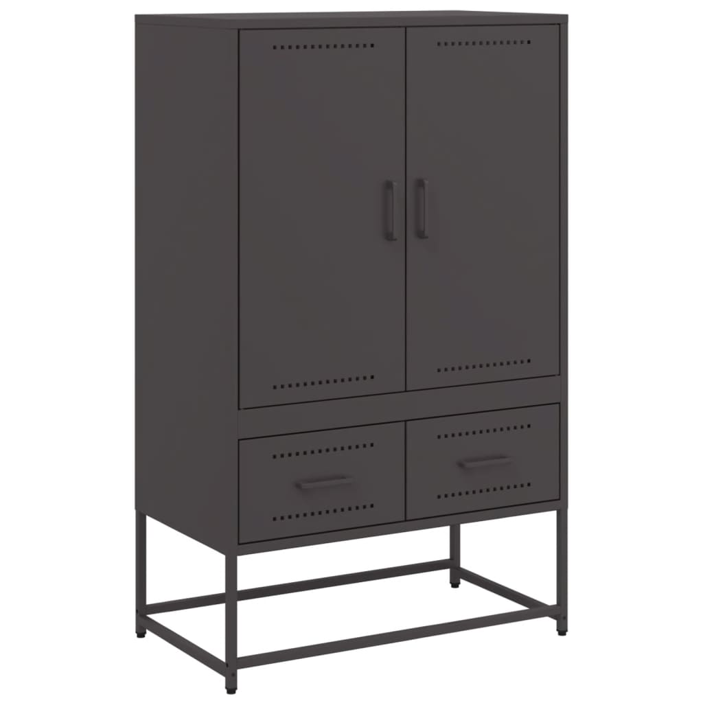 Vidaxl móvel alto 68x39x111,5 cm aço preto