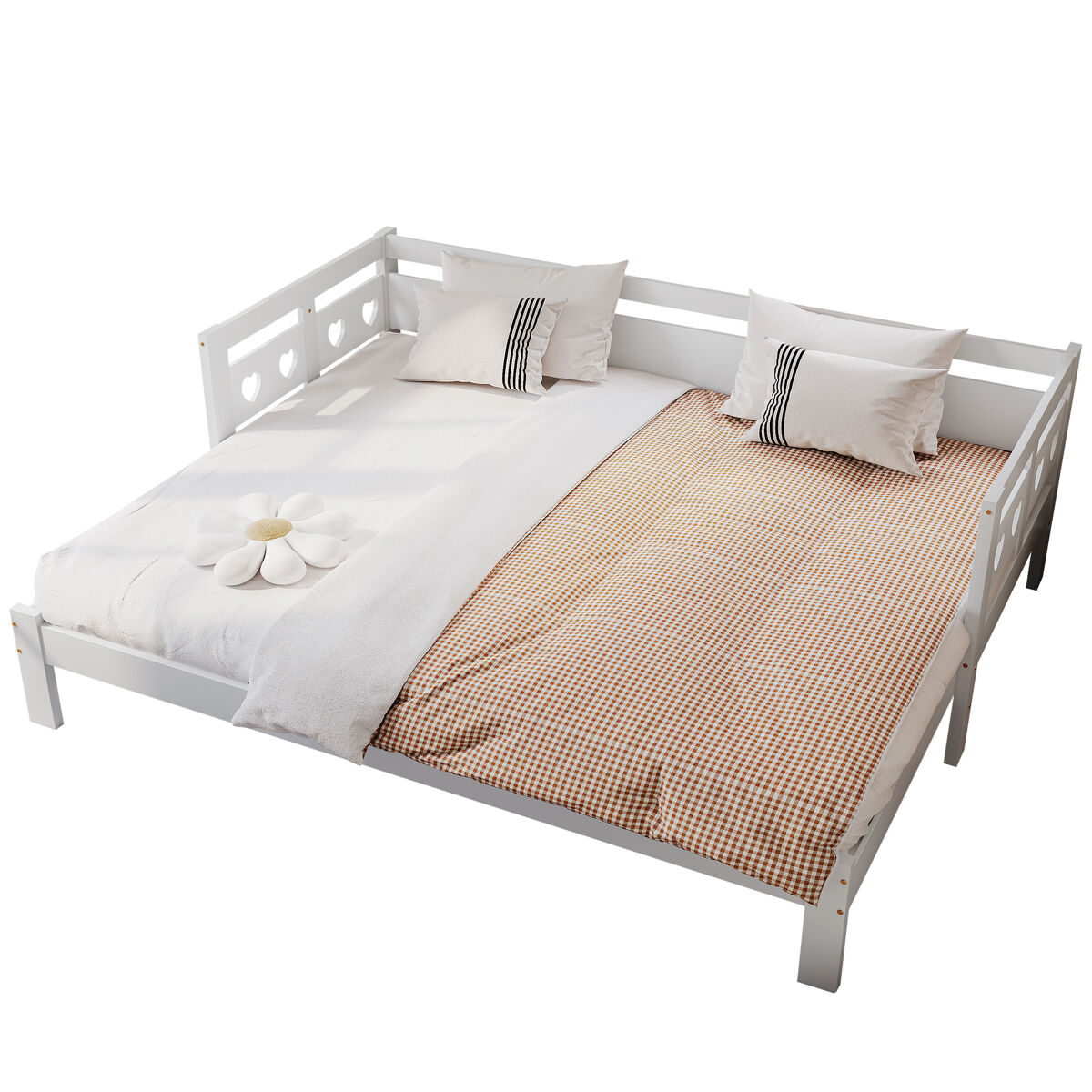 Sofá cama de madeira de pinho