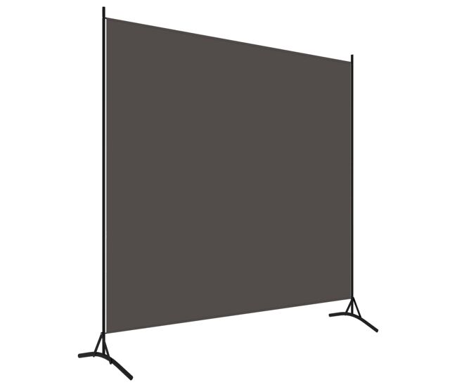 Biombo - separador de ambientes - divisória de quarto com 1 painel 175x180 cm antracite