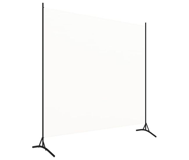 Biombo - separador de ambientes - divisória com 1 painel 175x180 cm tecido branco