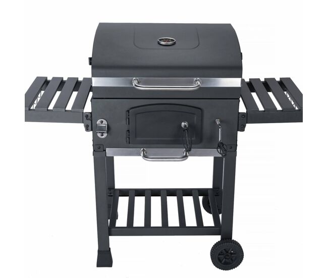Barbecue a carvão, bernard, noir, 122x65x103.5 cm