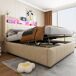 Camas de casal 140x212 Camas de casal 140x212 Bege