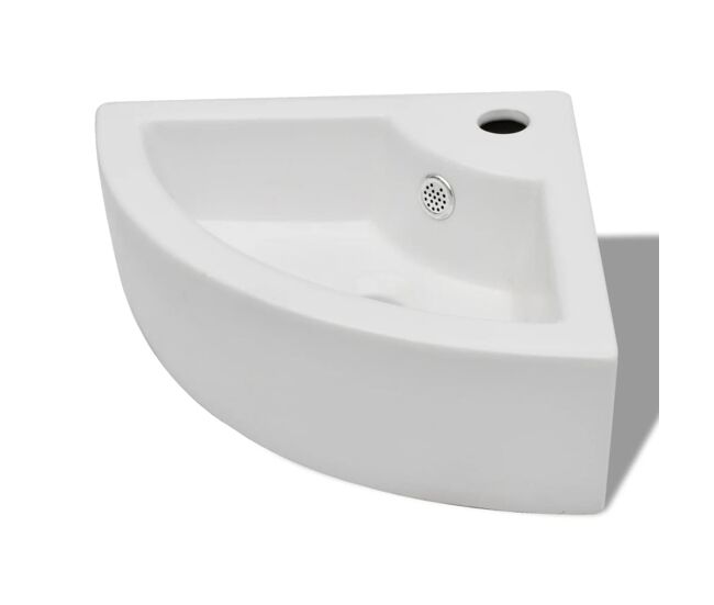 Lavatório - lavabo - pia de banheiro com extravasamento 45x32x12,5 cm branco
