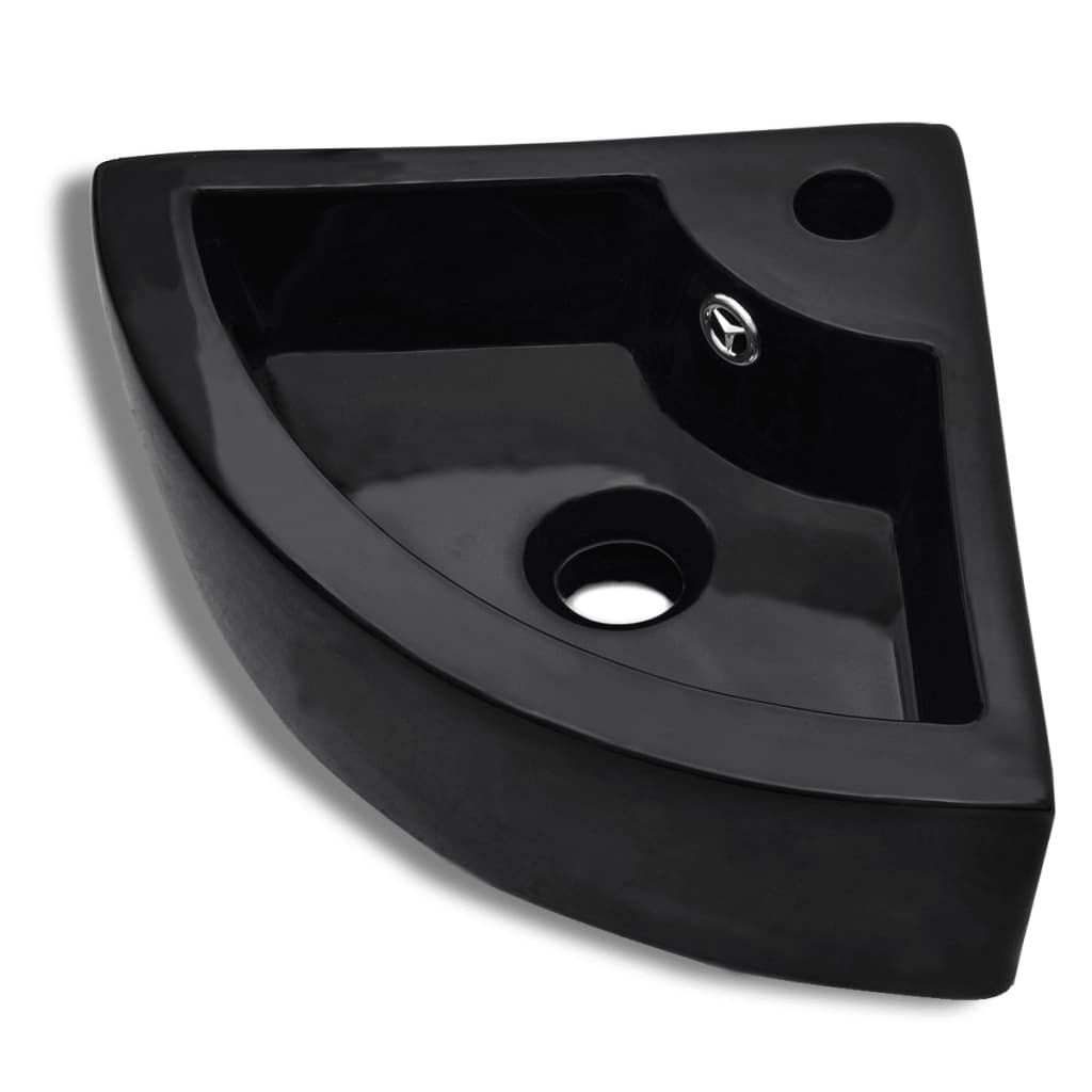 Lavatório - Lavabo - Pia de banheiro com extravasamento Preto