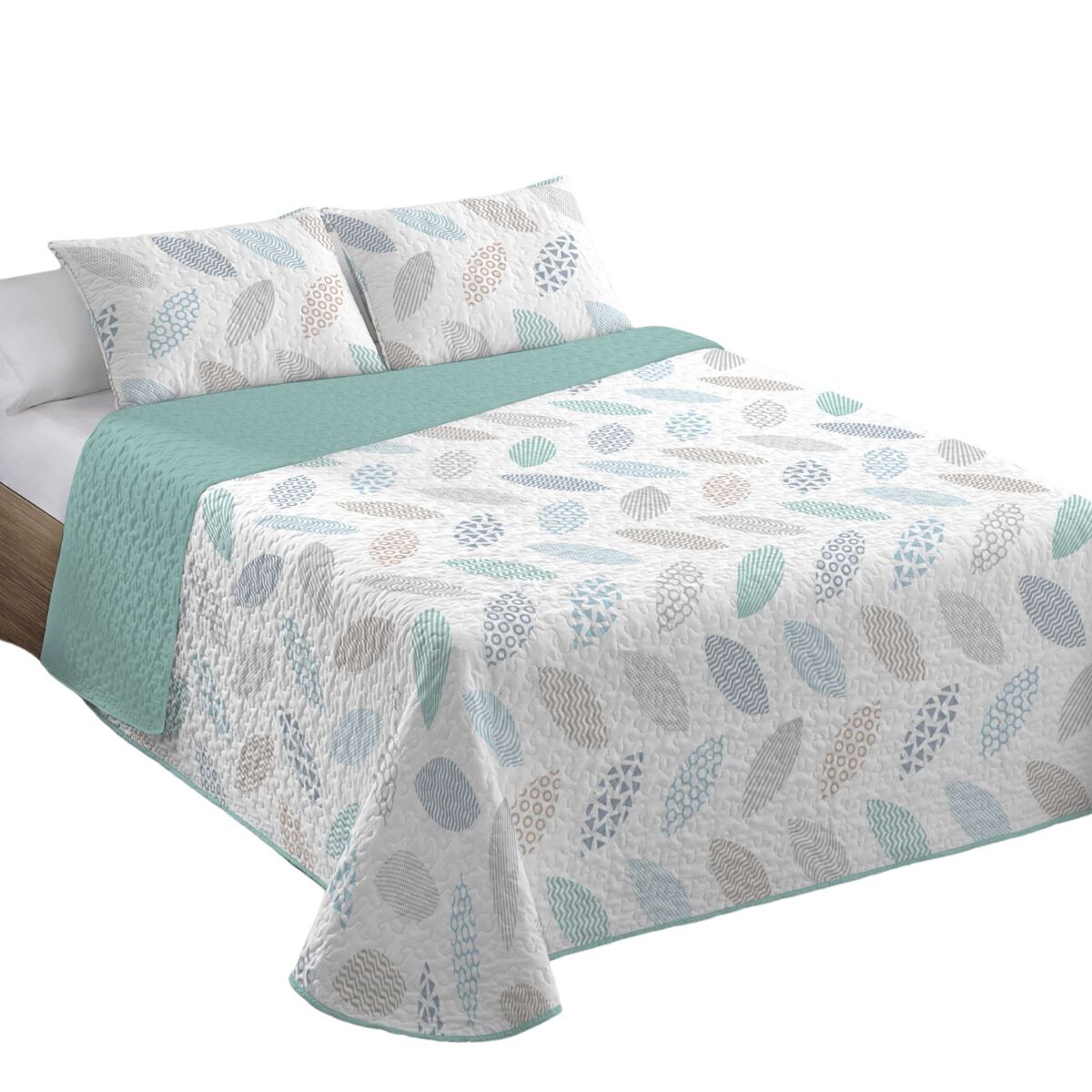 Colcha acolchoada bouti tanble cama 150cm donegal collections