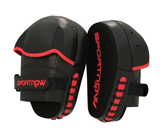 Sportnow plastrons de boxeo paos de muay thai mma para treino de boxeo boxing karate taekwondo artes marciais 24x19x4 cm preto