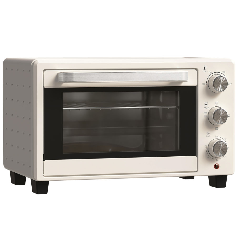 Forno Elétrico Metal, Aço Inoxidável e Vidro Temperado HOMCOM