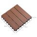 Estrados de Exterior HDPE Outsunny Estrados de Exterior HDPE Outsunny Castanho