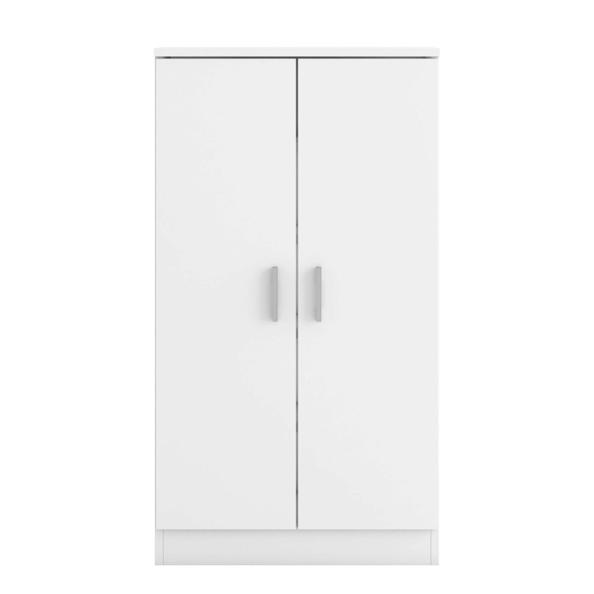Guarda-roupa moderno com sapateira rhin hallway, branco fosco