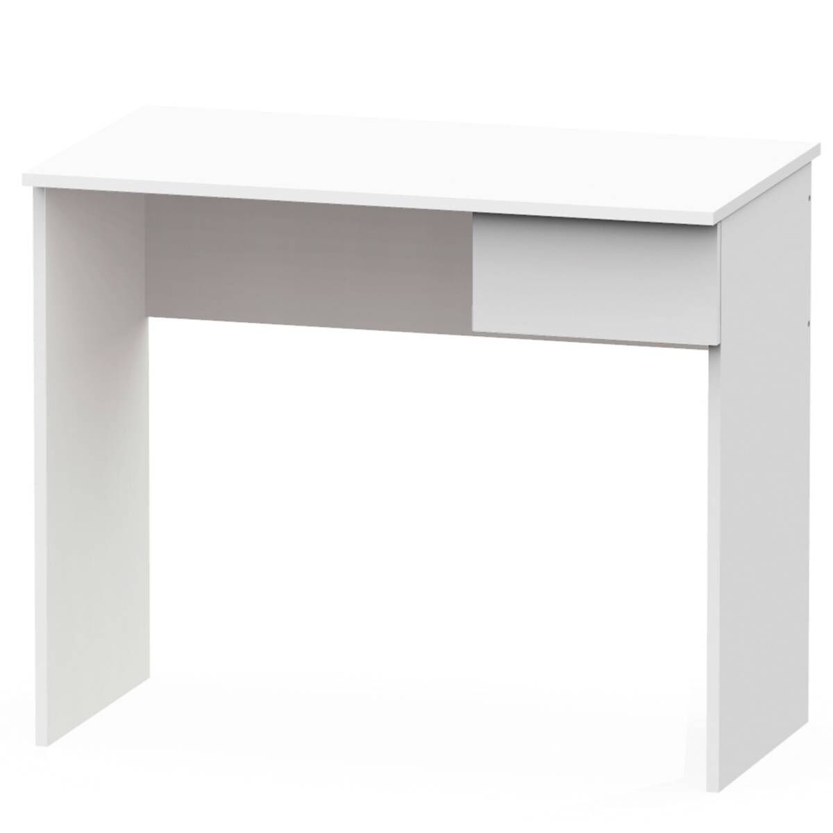 Secretária turin com gaveta, branco mate, 90x75x50 cm