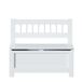Baú de quarto infantil com tampa organizador de brinquedos Baú de quarto infantil com tampa organizador de brinquedos Branco