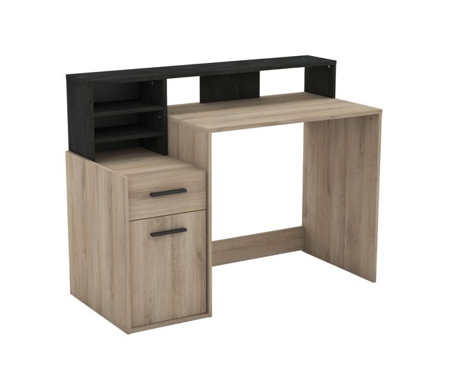 Mesa de computador cor carvalho 126 cm
