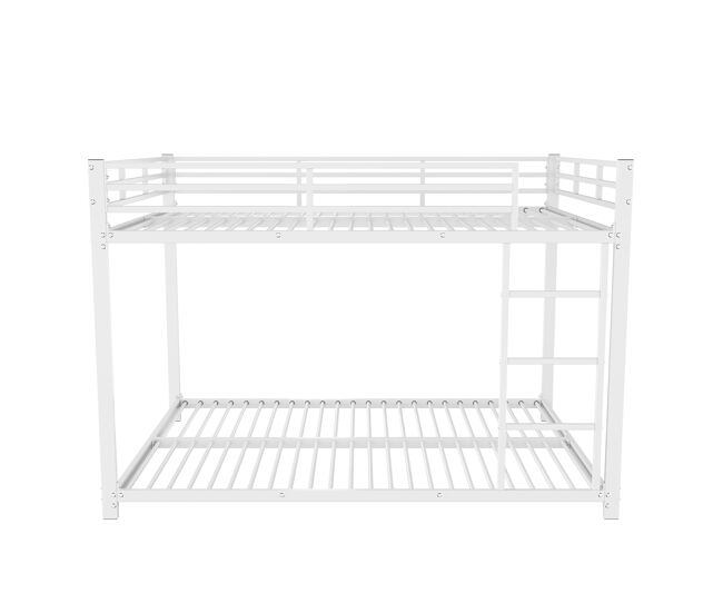 Beliche de ferro para crianças 140x200 cm - branco