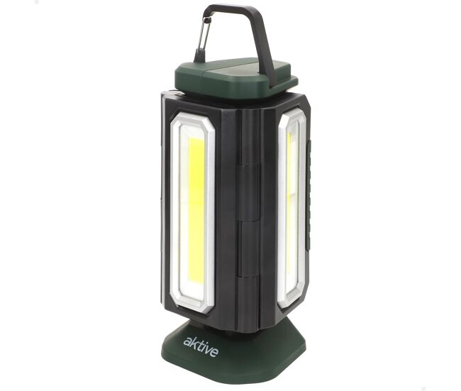 Aktive projetor triplo led para exterior 3 em 1 usb e powerbank 1500 lúmens