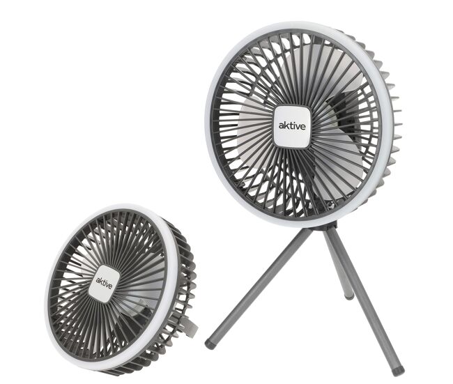 Aktive ventoinha portable 3 em 1 silenciosa c/luz e carregamento usb