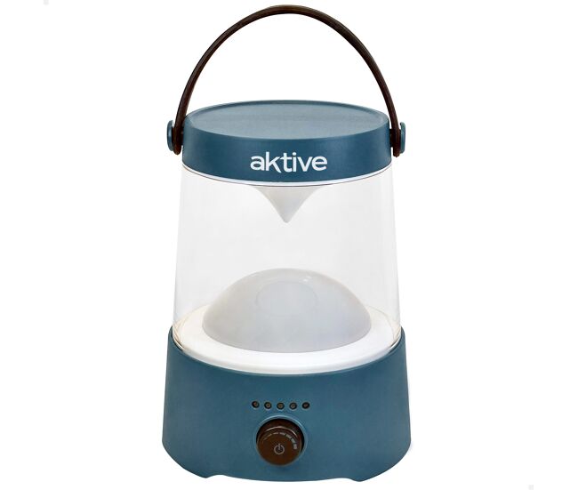 Aktive candeeiro de campismo led 2 em 1 recarregável usb 400 lúmens regulável