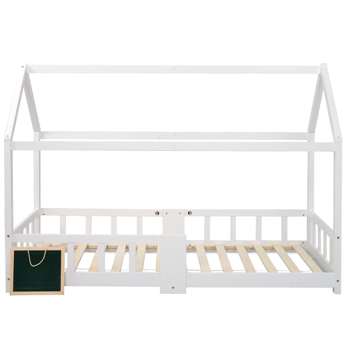 Cabine-cama 90x200 cm em madeira maciça - com ardósia - branco