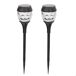 Aktive Conjunto de 2 balizas solares LED 5-10 lúmens Aktive Conjunto de 2 balizas solares LED 5-10 lúmens Preto