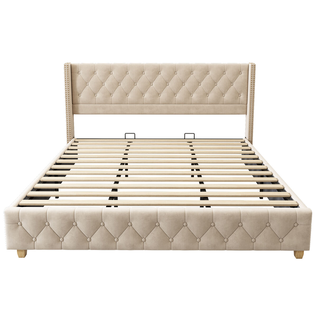 Camas de casal 189x205 Bege