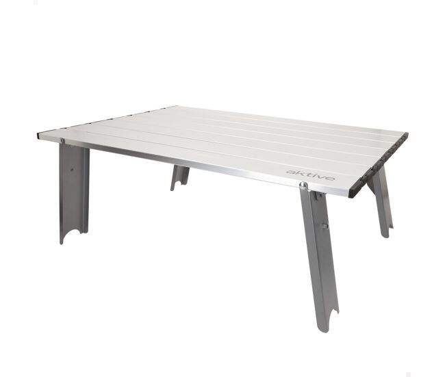 Aktive mesa de acampamento dobrável pequena de alumínio ultraleve de 55x41x20 cm