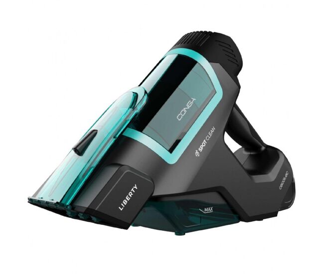 Cecotec aspirador de mão para estofos com depósito de água limpa e suja separado, 100 w de potência, 25 minutos de autonomia e