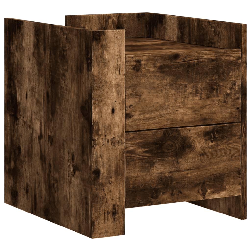 Soluna Home - Mesitas De Noche Boher Madera 45 X 50 X 50 Cm Castanho