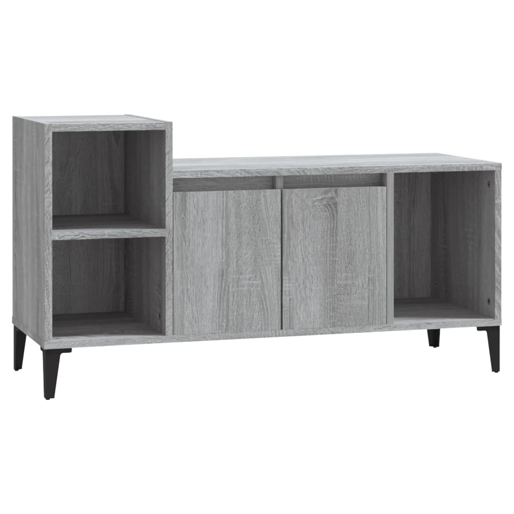 Móvel de tv - modulo de tv - armário de tv 100x35x55 cm derivados de madeira cinzento sonoma