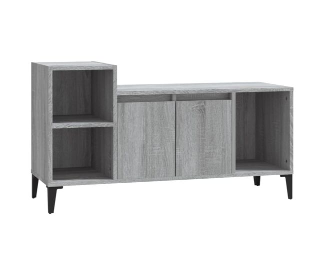 Móvel de tv - modulo de tv - armário de tv 100x35x55 cm derivados de madeira cinzento sonoma