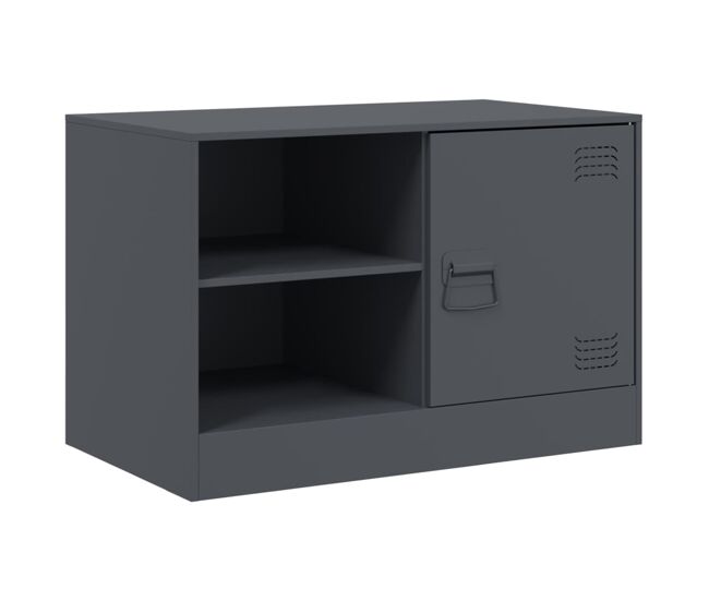 Móvel de tv - modulo de tv - armário de tv 67x39x44 cm aço antracite