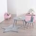 Mesa de quarto infantil Douceur com pernas de madeira Mesa de quarto infantil Douceur com pernas de madeira Cinza/ Madeira