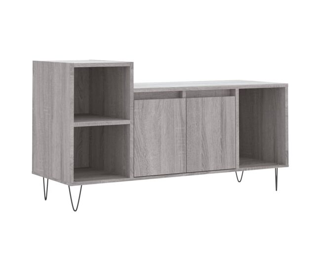 Móvel de tv - modulo de tv - armário de tv 100x35x55 cm derivados de madeira cinzento sonoma