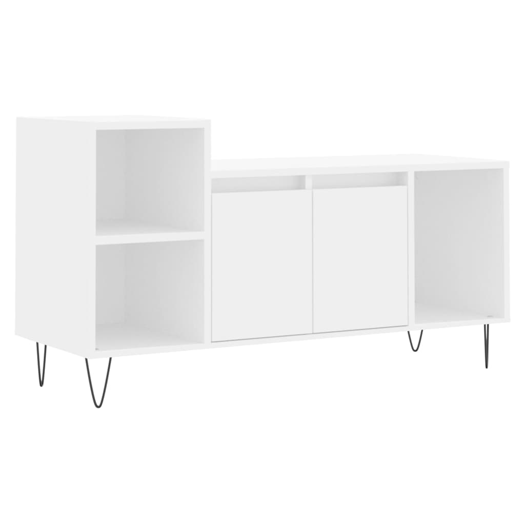 Móvel p/ tv, armário de tv 100x35x55 cm madeira processada branco