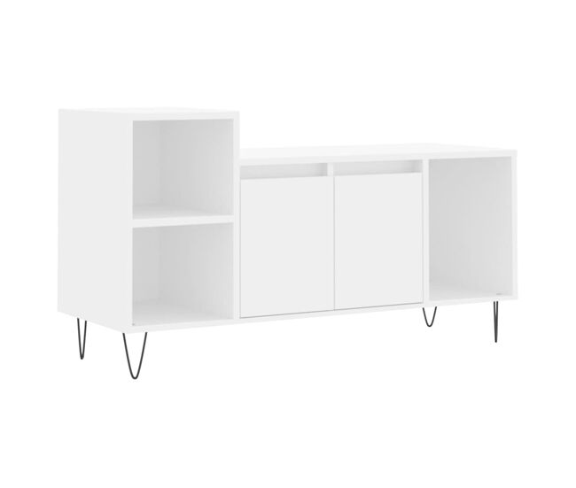 Móvel p/ tv, armário de tv 100x35x55 cm madeira processada branco