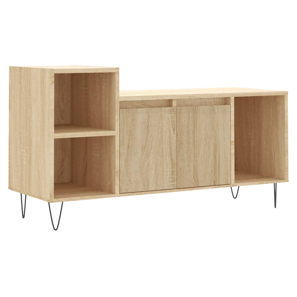 Móvel p/ tv, armário de tv 100x35x55 cm derivados de madeira carvalho sonoma